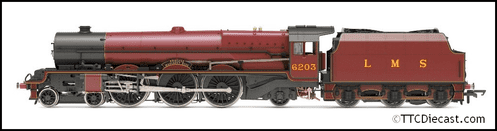 Hornby R30001 LMS, Princess Royal, 4-6-2, 6203 'Princess Margaret Rose' (with flickering firebox)
